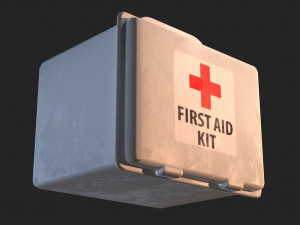 First Aid Box low-poly  3D Model