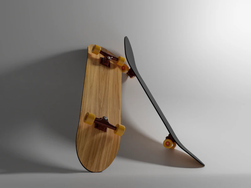 skateboard 3D Model .c4d .max .obj .3ds .fbx .stl .blend 