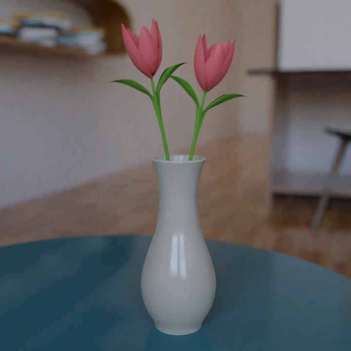 tulips 3D Model .c4d .max .obj .3ds .fbx .stl .blend 