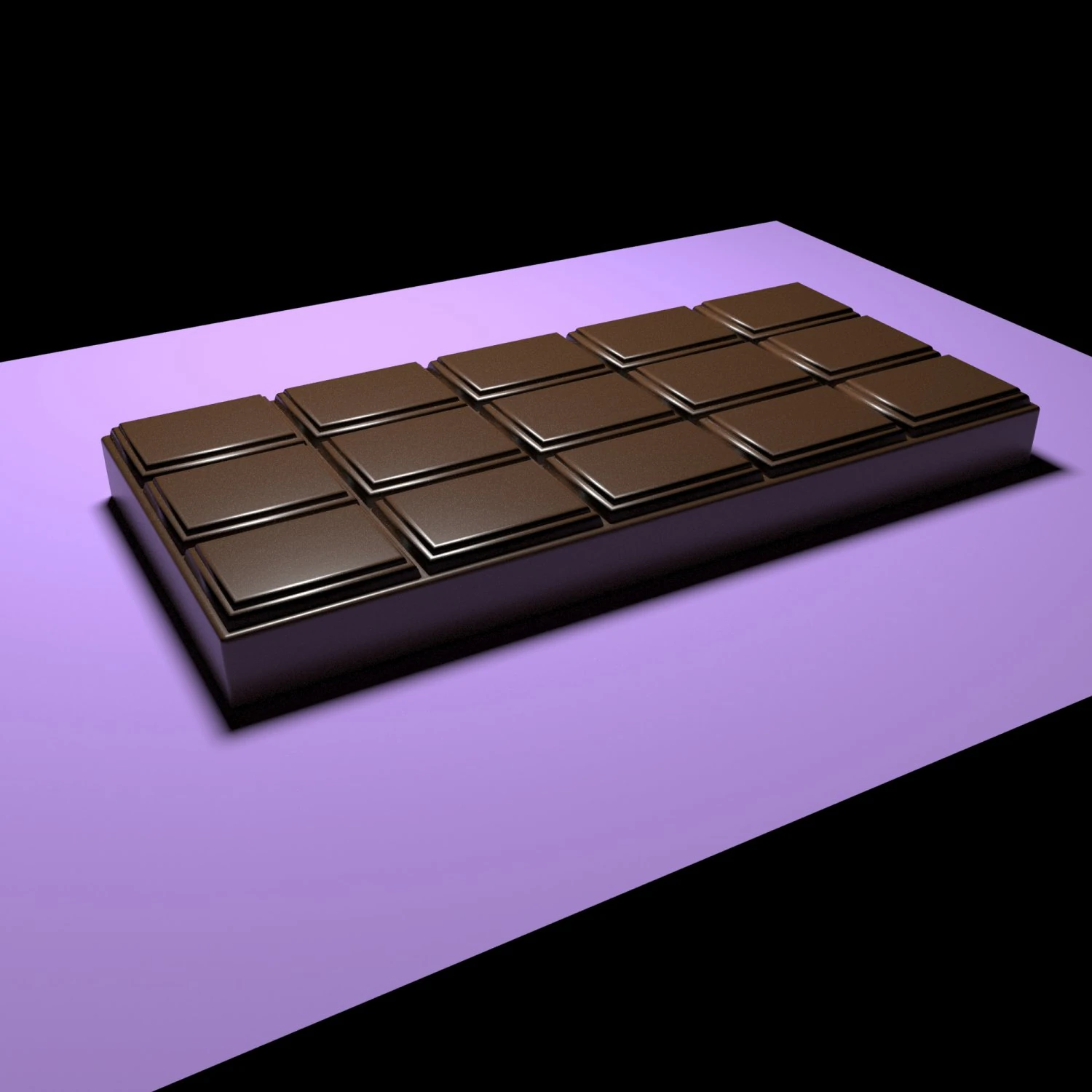 chocolate bar 3D Model .c4d .max .obj .3ds .fbx .stl .blend