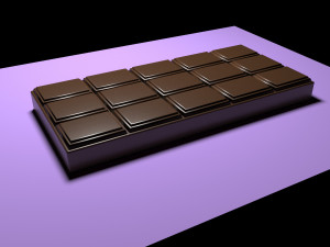 chocolate bar Modelo 3D
