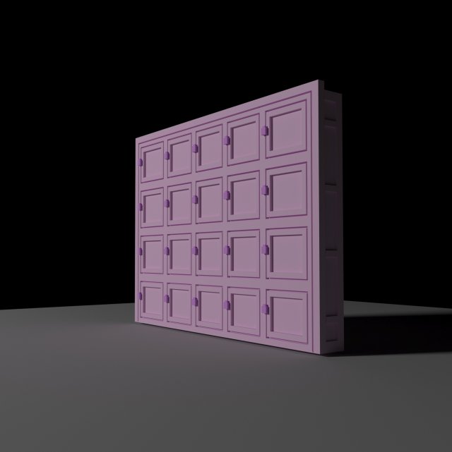 cupboard 3D Model .c4d .max .obj .3ds .fbx .stl .blend 