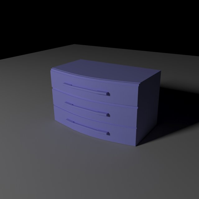 chest of drawers Modèle 3D .c4d .max .obj .3ds .fbx .stl .blend 