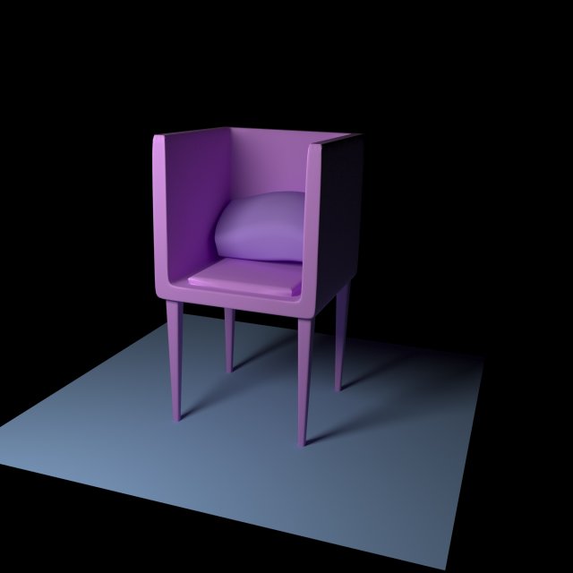 chair 3D-Modell .c4d .max .obj .3ds .fbx .stl .blend 