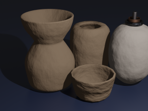 pots and a baghdad battery 3D Модель
