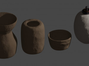 pots and a baghdad battery 3D Model