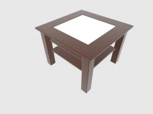 ウッドテーブル 5864 3Dモデル