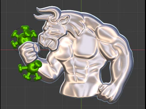 bull 2 for 3d cnc print 3D Print Model