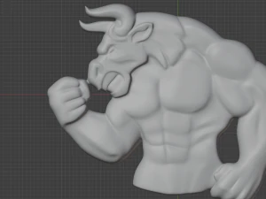 bull 2 for 3d cnc print 3D Print Model