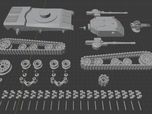 tank 3d print 3D 프린트 모델