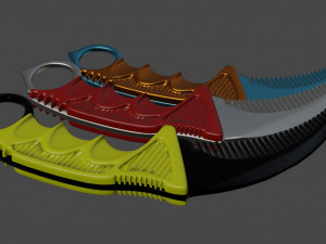 comb 3d print karambit Modèles 3D en vedette