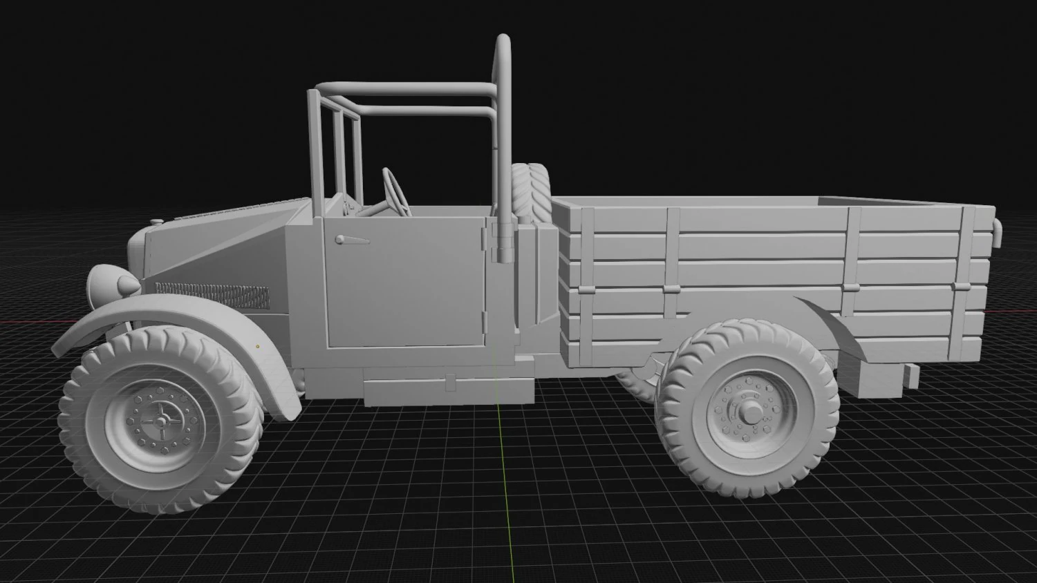 morriscs8 truck retro 3D Print Model .c4d .max .obj .3ds .fbx .stl .blend
