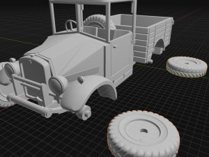 morriscs8 truck retro 3D-Druckmodell