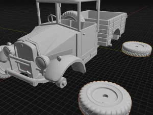 morriscs8 truck retro 3D Print Model