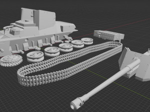 toldi mod 3d print tank Model Cetak 3D