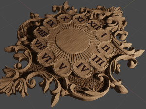 clock for cnc 3D Print Model