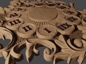clock for cnc Model do druku 3D