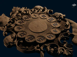 clock for cnc 3D Print Model