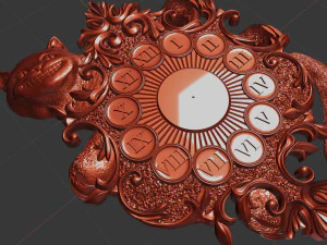 clock for cnc 3D Print Model