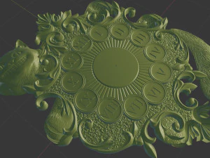 clock for cnc 3D Print Model