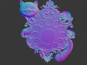 clock for cnc 3D Print Model