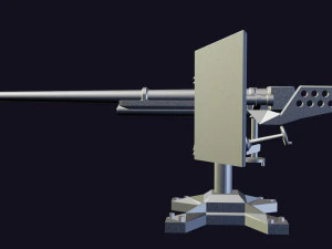 torreta de ca&ntilde;&oacute;n Modelo de impresión 3D