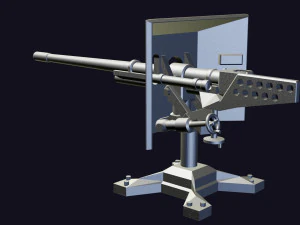 cannon turret 3D Print Model