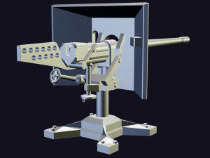 cannon turret 3D Print Model