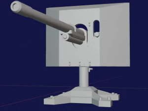 cannon turret 3D Print Model