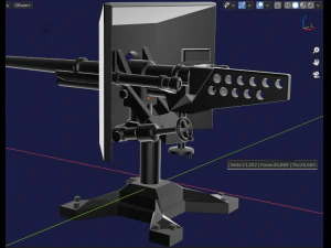 cannon turret 3D Print Model