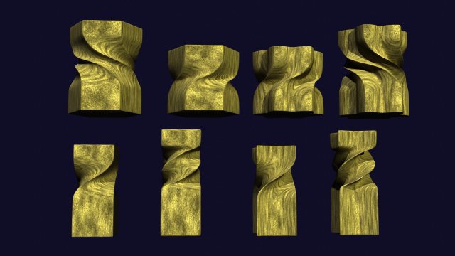 candle 3dprint cnc set 3D 打印模型 .c4d .max .obj .3ds .fbx .stl .blend 