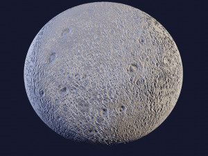 relief flat moon 3d cnc 3D Print Model
