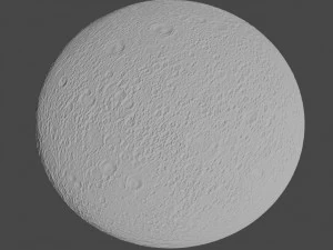 relief flat moon 3d cnc 3D Print Model