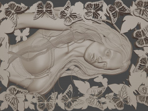 panno relief for cnc 3D Принт Модель