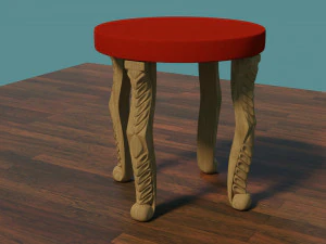 stool leg cnc 3D Print Model