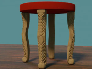stool leg cnc 3D Print Model