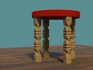 stool leg cnc Model Cetak 3D