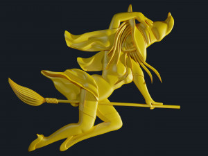 relief witch for 3d print cnc 3D Print Model