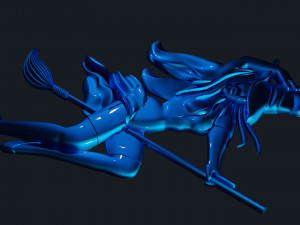 relief witch for 3d print cnc Modelo de impresión 3D