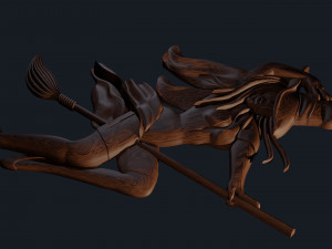 relief witch for 3d print cnc Modelo de impresión 3D