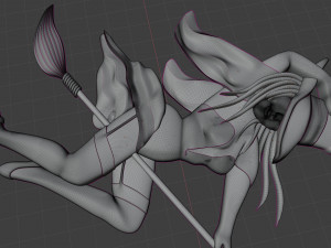 relief witch for 3d print cnc Modelo de impresión 3D