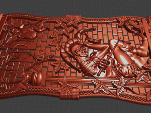 relief for cnc backgammon 3D 프린트 모델