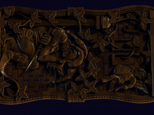 relief for cnc backgammon 3D 프린트 모델
