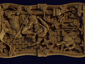 alivio para backgammon cnc Modelo de impresión 3D