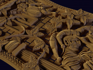 relief for cnc backgammon 3D 프린트 모델
