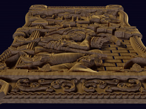 relief for cnc backgammon 3D 프린트 모델