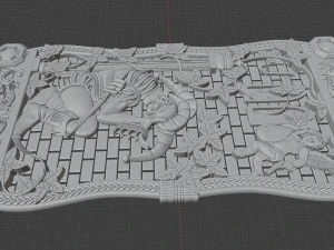 relief for cnc backgammon 3D Print Model