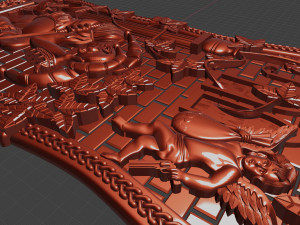relief for cnc backgammon 3D 프린트 모델