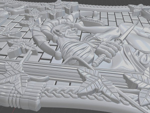 relief for cnc backgammon 3D 프린트 모델