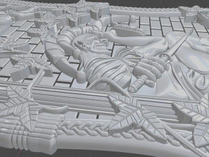 relief for cnc backgammon 3D Print Model